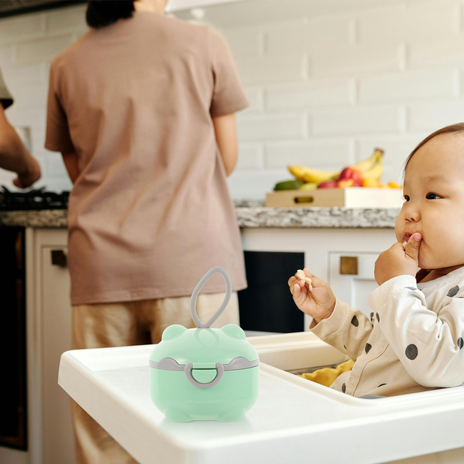 Food Box Baby - トラベルフォーミュラディスペンサー ポータブル乳児用食品容器 密閉型ベビーミルクパウダーボックス おむつバッグ用コンパクトデザイン 液漏れ防止