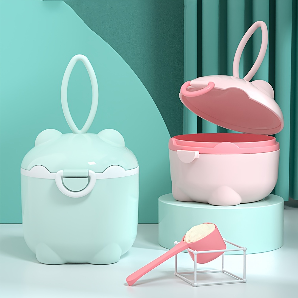Baby Food Glass Jar - 1pc ポータブル 4 層粉ミルクボックス、粉ミルク容器、食品保存スナック回転ボックス