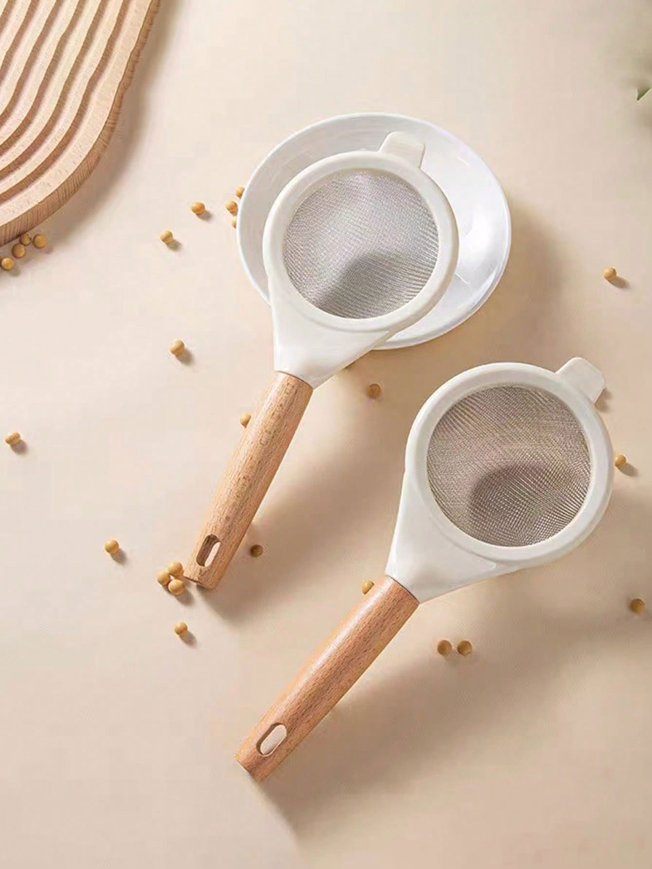 Baby Food Filter - 豆乳フィルターふるいベビーフードストレーナー家庭用キッチンエッグタルト液体ベーキングツールステンレス鋼小麦粉ふるい1個
