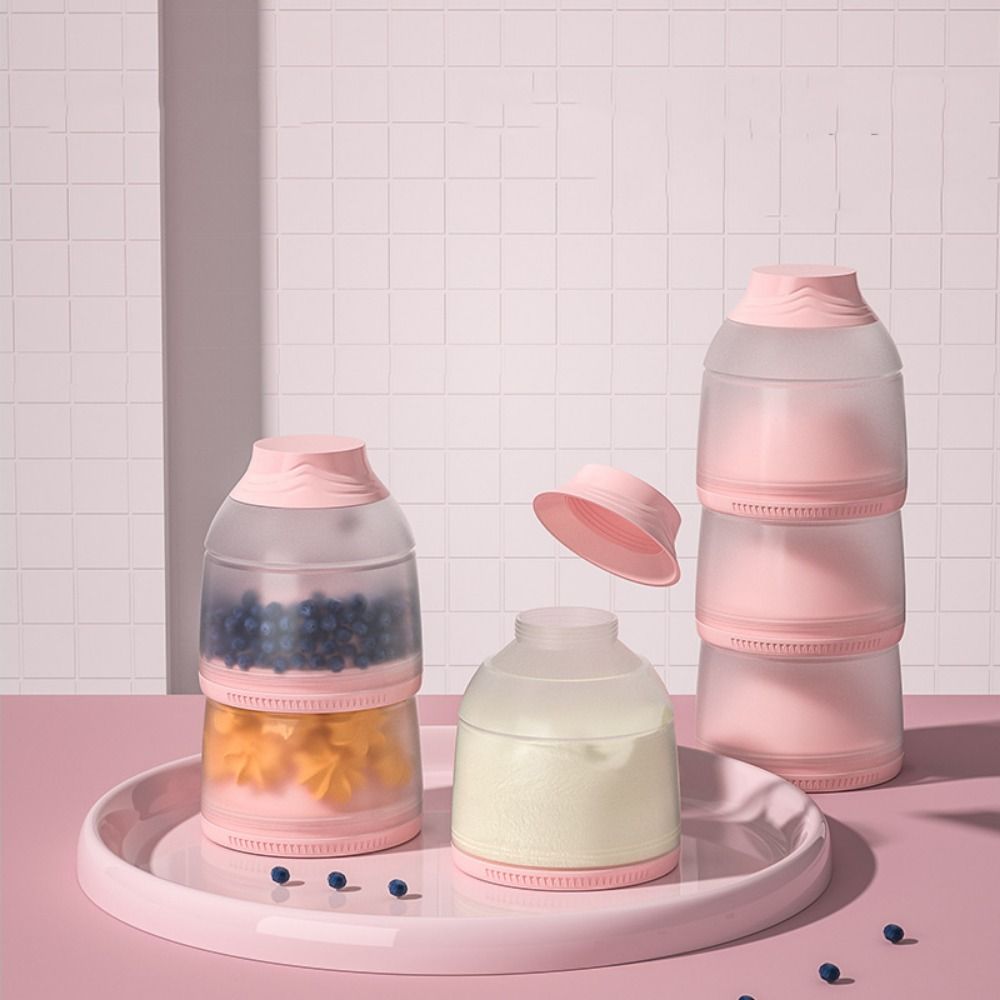 3層ベビーミルクパウダーボックスコンパートメント大容量ポータ - Food Box Baby のレビューと価格