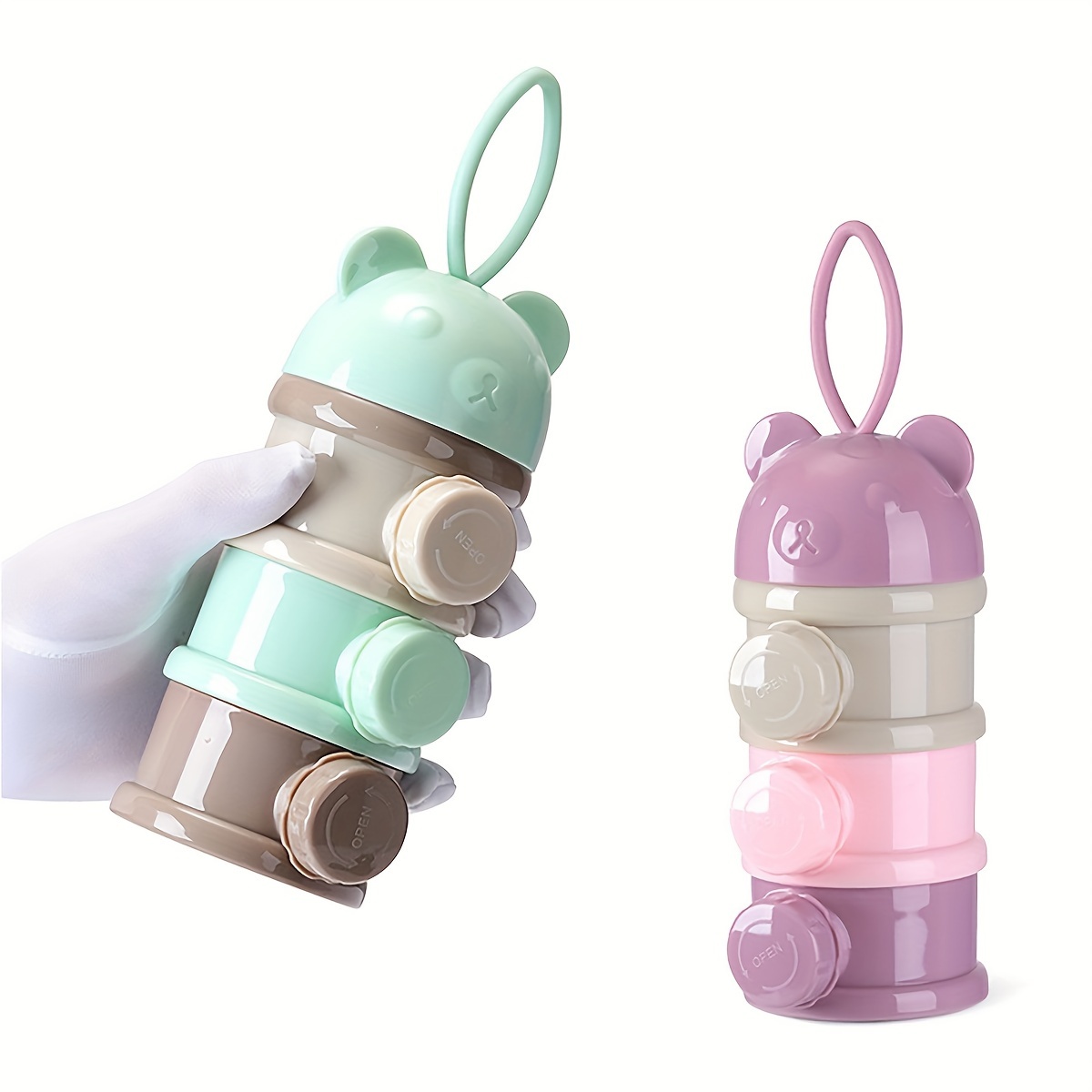 ストラップ付き大容量ベビーミルクパウダーコンテナ、ベビーフォ - Baby Food Glass Jar のレビューと価格