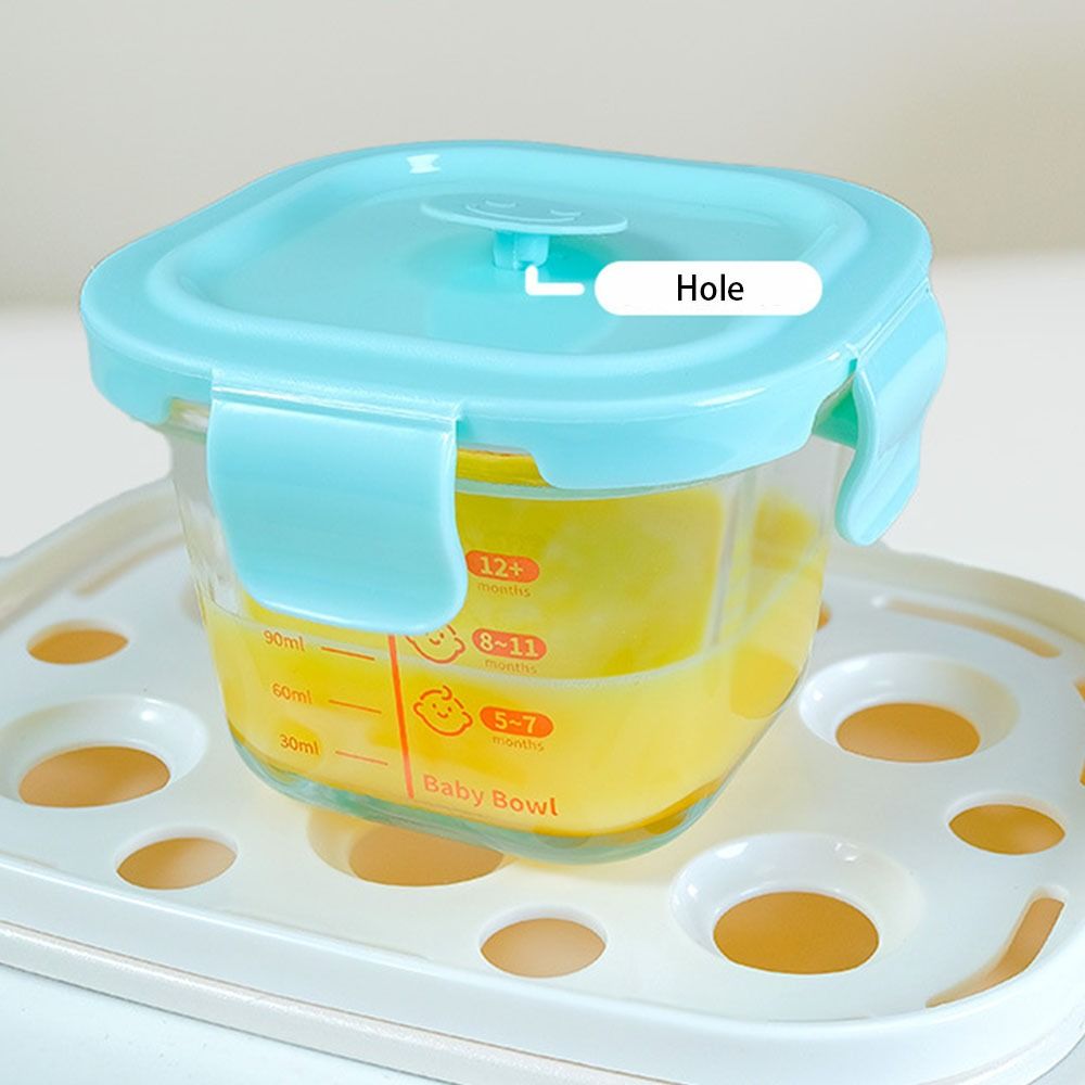 シンプルな170ml食品保存容器、冷凍ガラス製ベビーフードカ - Baby Food Glass Jar のレビューと価格