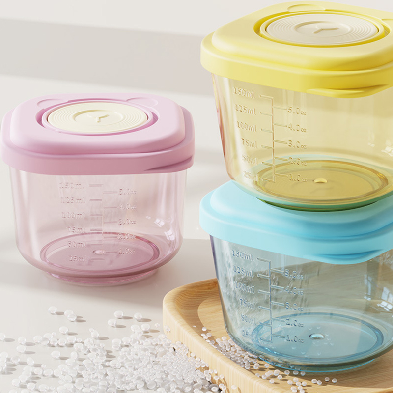 6個のベビーフード保存容器 - PP素材、蒸し可能、漏れ防止 - Baby Food Glass Jar のレビューと価格