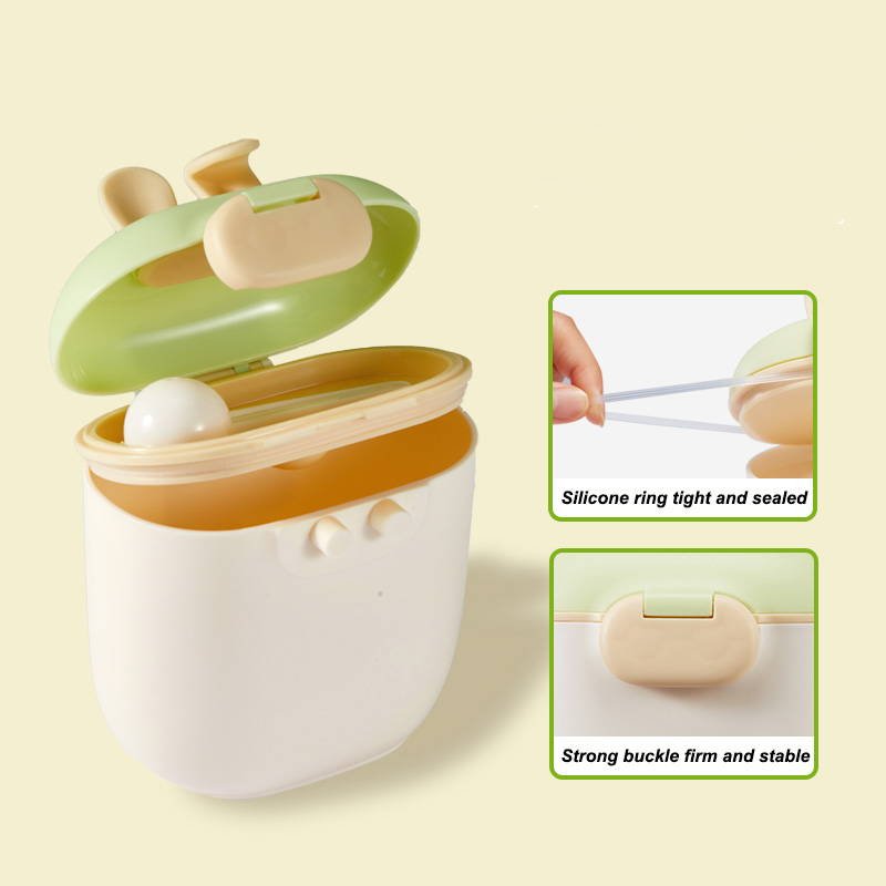 新しいシリコン製うさぎ耳型ミルクディスペンサー、粉ミルク容器 - Baby Food Glass Jar のレビューと価格