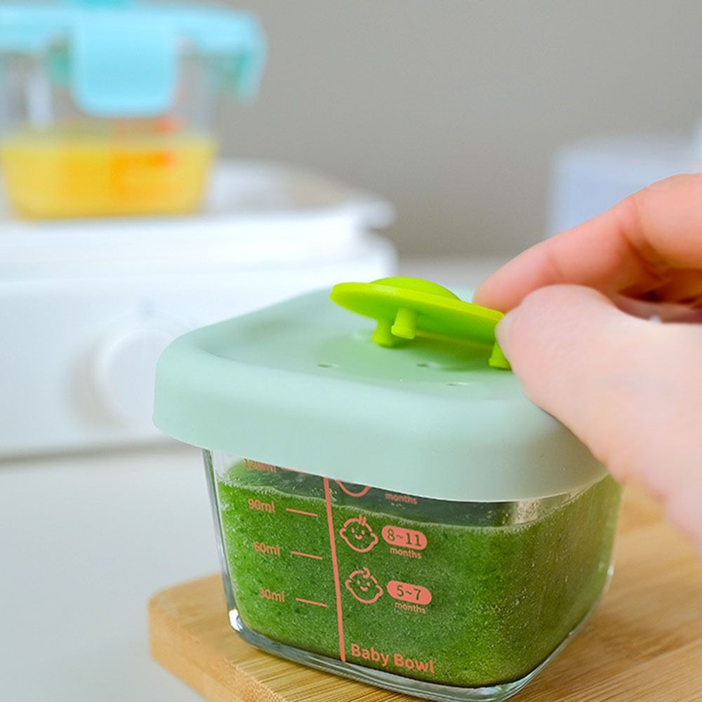 新しい170ml食品保存容器 冷凍ガラス製ベビーフードカップ - Baby Food Glass Jar のレビューと価格