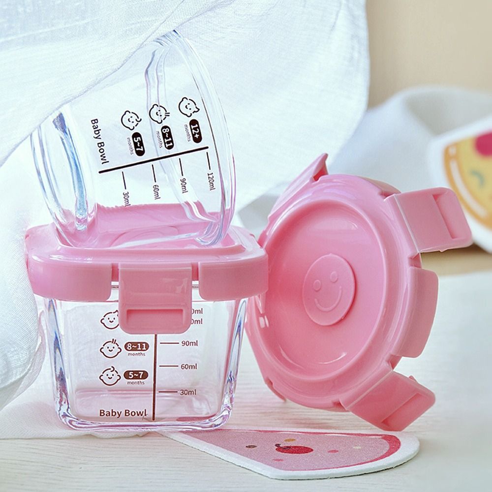 小さな石、ベビーカップ、電子レンジ対応、冷凍用のガラス食品収 - Baby Food Glass Jar のレビューと価格