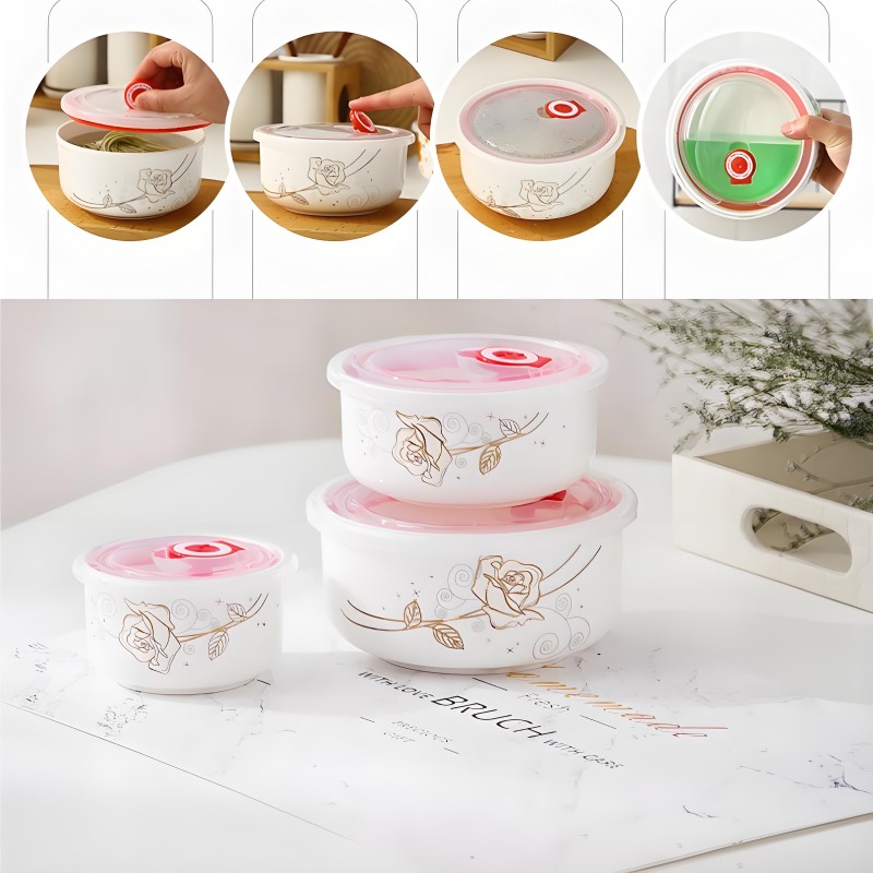 日本の磁器製弁当箱,3個セット,屋内用,温かい料理用,容器付 - Food Box Baby のレビューと価格