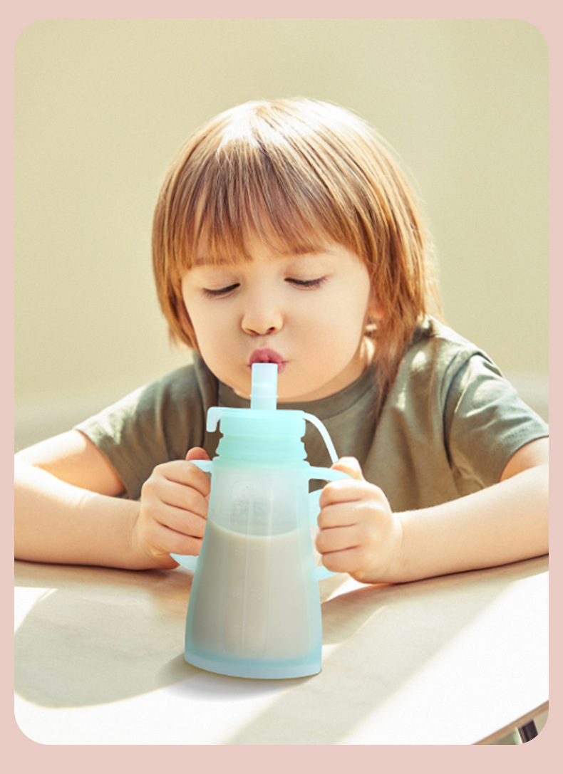 新しい再利用可能なシリコン製母乳保存バッグ、漏れ防止、吸引可 - Baby Food Packaging のレビューと価格