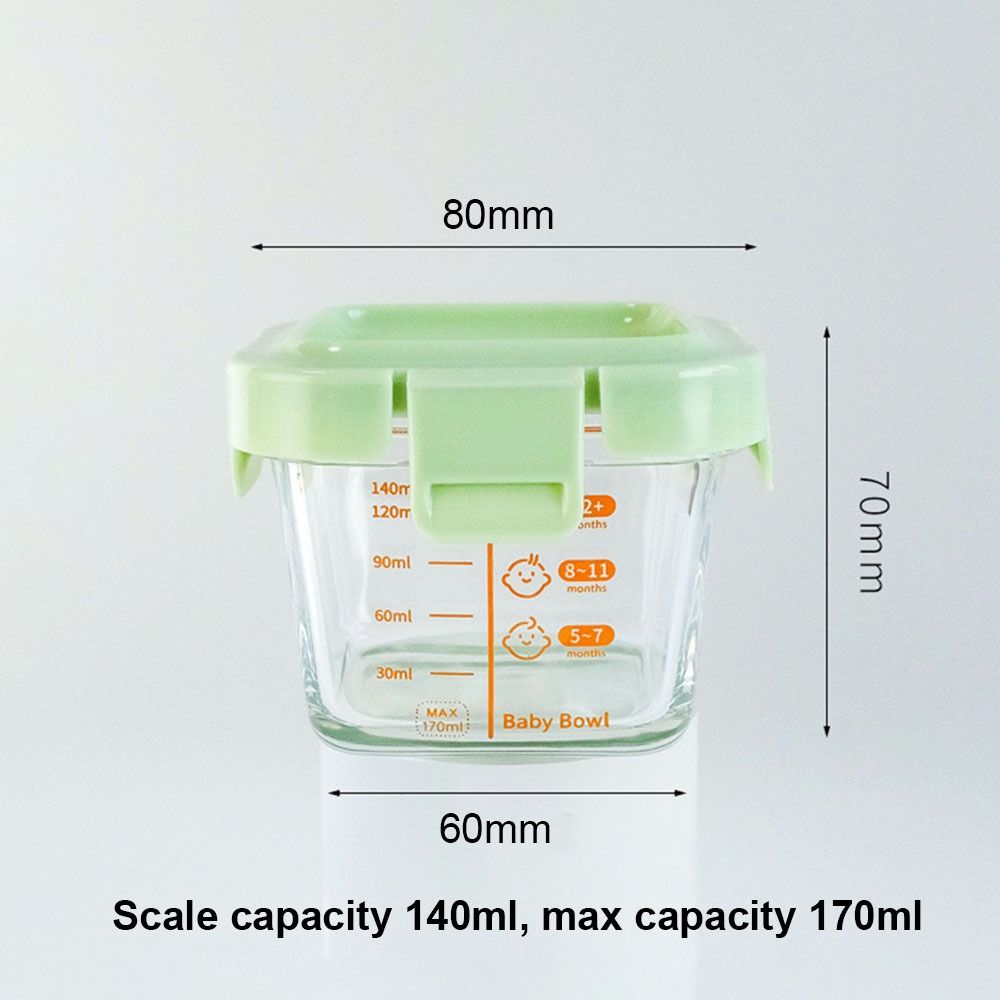 新登場 170ml 食品保存容器 ガラス製 電子レンジ対応  - Baby Food Glass Jar のレビューと価格