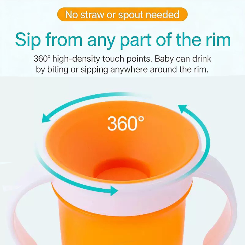 赤ちゃん学習用ドリンクカップ 360度回転ベビーウォーターカ - Baby Food Jars With Lids のレビューと価格