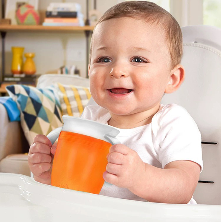 赤ちゃん学習用ドリンクカップ 360度回転ベビーウォーターカ - Baby Food Jars With Lids のレビューと価格